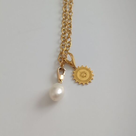 Chain Necklace 14k gold-plated - Picture 3 of 7